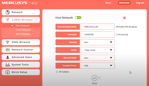Вхід в роутер